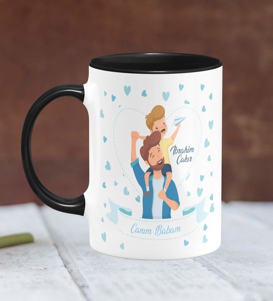 

personalized fathers day themed black mug cup 14-286 s other dinnerware