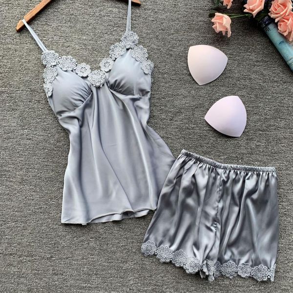 

пижама костюма атласных женщин ремень topshorts silky ночного 2pcs сон set шнурок пижама intimate lingerie главная одежда халат, Black;red
