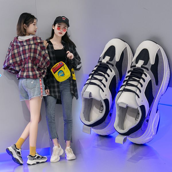 

factory sneaker running shoes fashion shoes women casual, Black