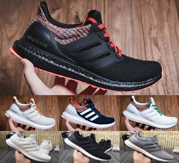 

2019 ultra boost 4.0 3.0 triple black white multicolor oreo grey women running shoes men sport ultra boosts ultraboost 4.0 3.0 sneakers box