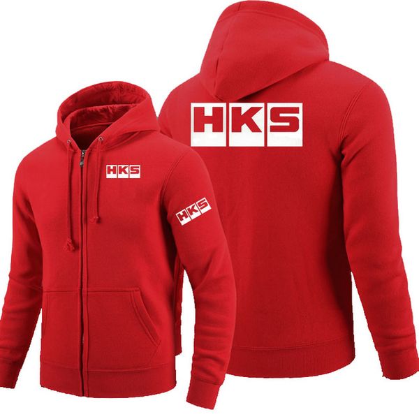 

молния толстовка для молнии куртки толстовки у hks логотип hoodie флис с длинным рукавом человека