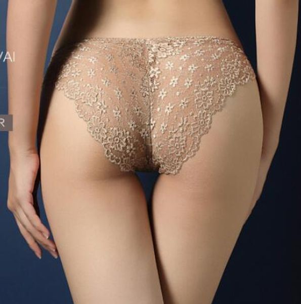 

women luxury designer panties lace floral comfortable underwears briefs low waist, Black;pink
