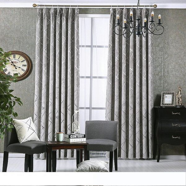 2019 New Style Windows Curtain For Living Room Bedroom Hotel Gold