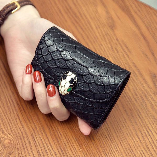 

designer wallets true pickup bag purse one bag female multi-functional compact multi-card bit delicate high-grade leather packet change, Red;black