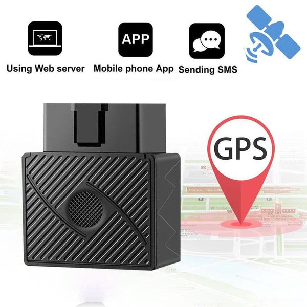 OBD GPS per auto Tracker GSM GPRS OBD2 Veicolo per auto Localizzatore GPS per auto in tempo reale Dispositivo di localizzazione Allarme antifurto Software online