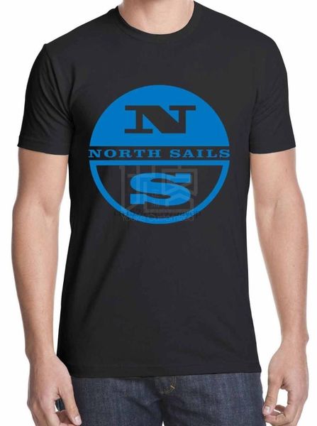

new north sails black t-shirt s-2xl, White;black