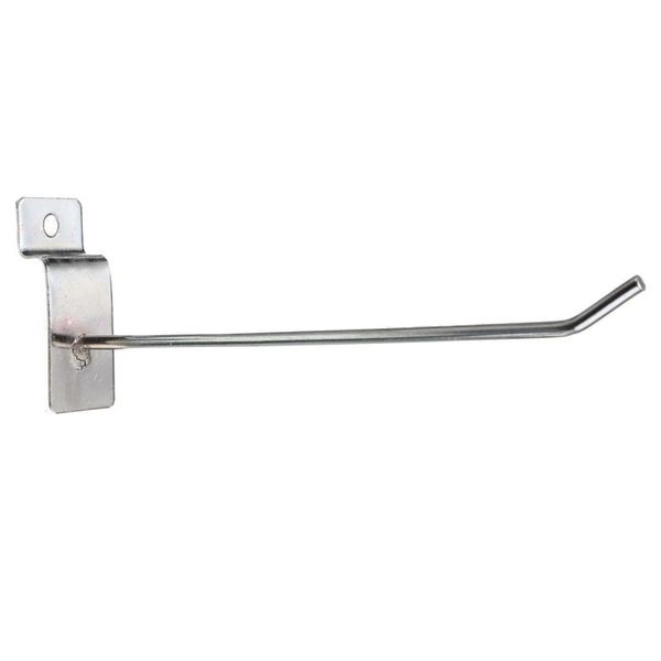 

25 x slatwall single hook pin shop display fitting prong hanger 150mm