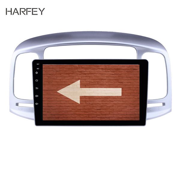 

harfey 9'' 1gb +16gb car multimedia player for accent 2006-2011 touchscreen stereo head unit with music aux android 8.1 car dvd