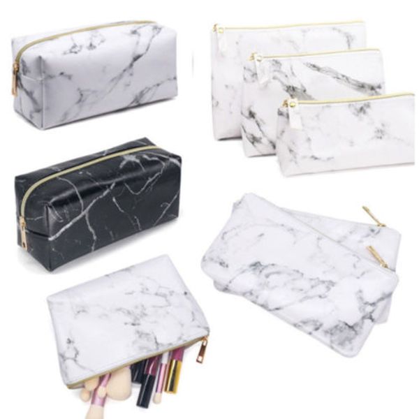 

marble multi-function purse box travel makeup cosmetic bag toiletry pencil case women fashion cosmetic bags female