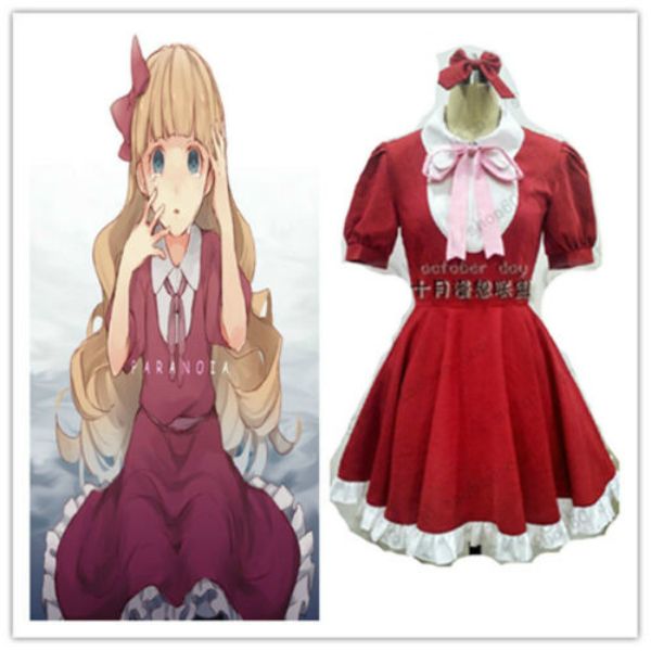 

bungo stray dogs elise cosplay costume custom made, Black;red