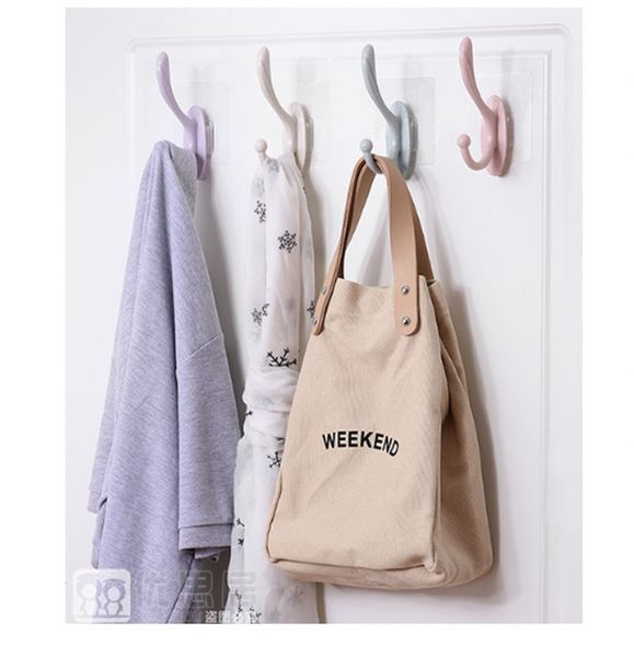 

punch-coat hook single layer seamless coat hook kitchen bathroom towel bathroom hanging, pp + no trace sticker storage convenient