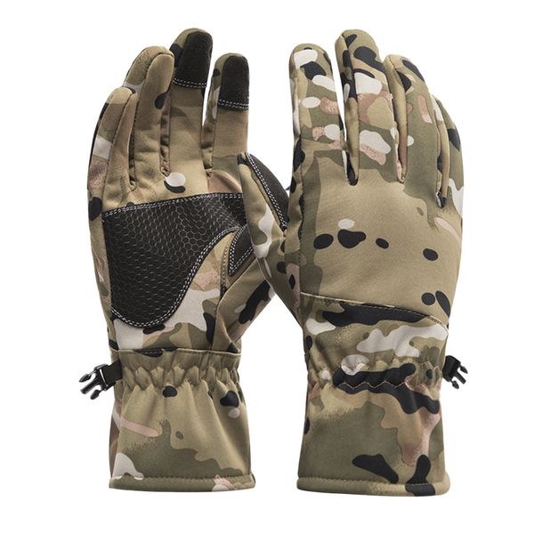 

women men anti slip elastic ski gloves cycling outdoor portable multicolored warm hiking thermal winter waterproof windproof