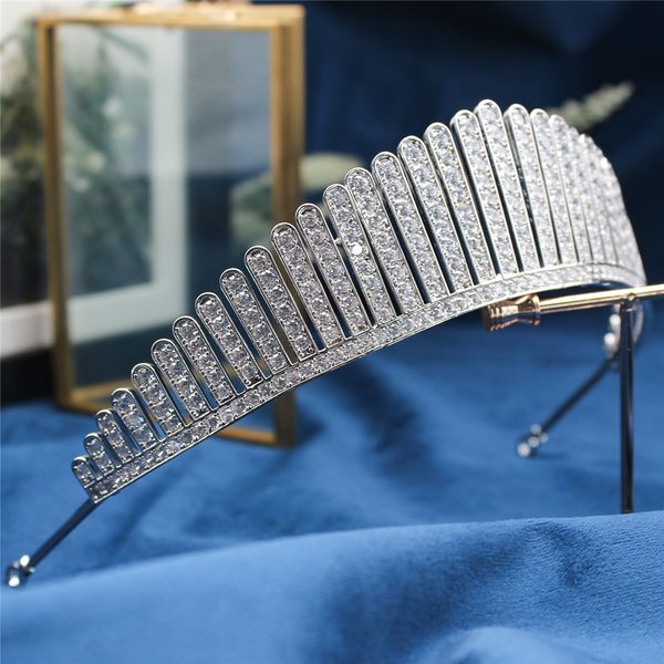 Parmalambe High Quality Silver Petite Zircon Clusters Lush Hair