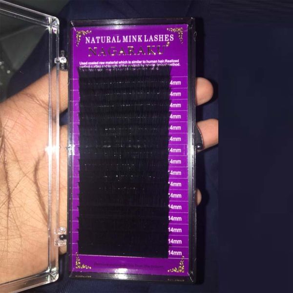 

nagaraku soft mink eyelash faux individual eyelash extension cilia lash for beauty salon seller on ae