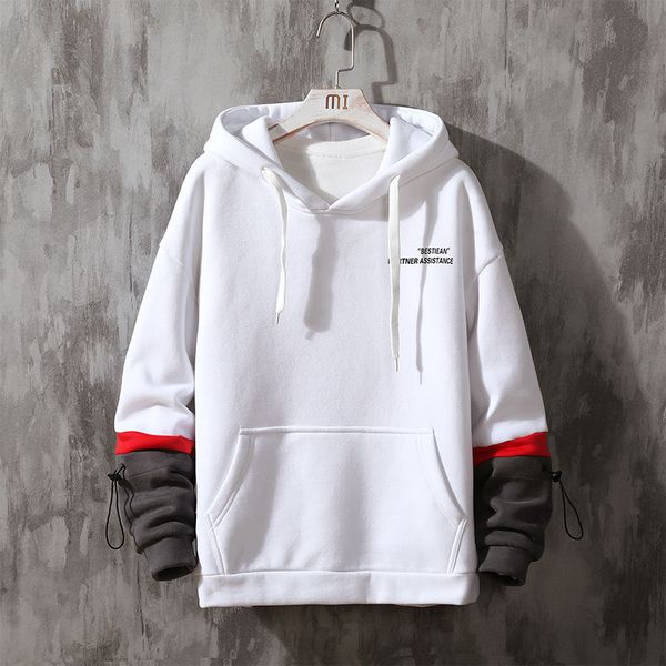 

mens hooded season sweater new teen spring and autumn plus thick velvet jacket-ins couple