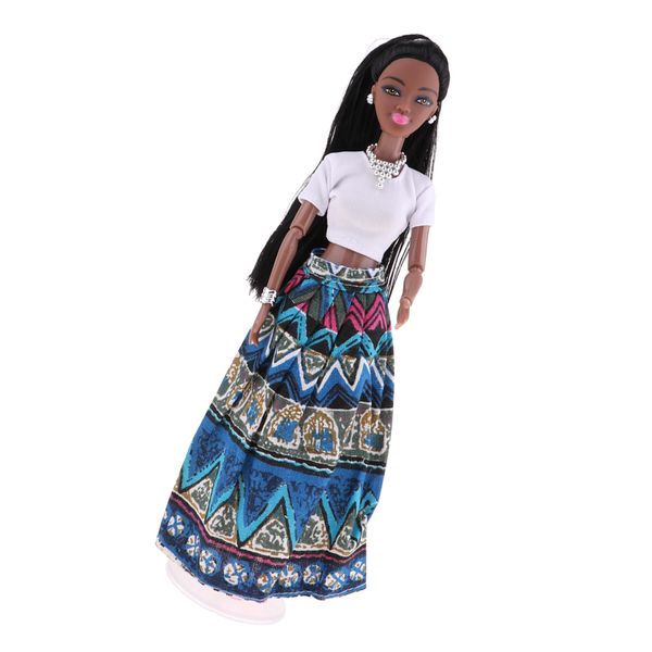 

african girl dolls model polyarticular turnable bjd dolls with clothes 31cm
