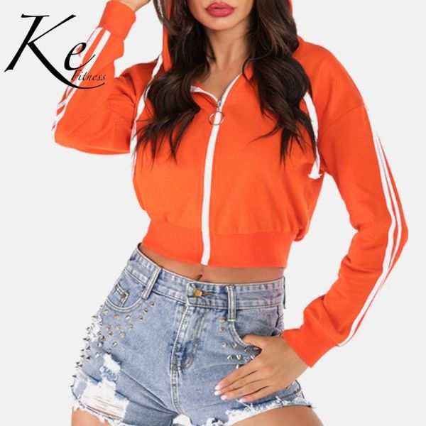

ke new 2020 hoodie autumn and winter new solid color hooded long-sleeved casual sweater women orange yellow green red black top, White;black