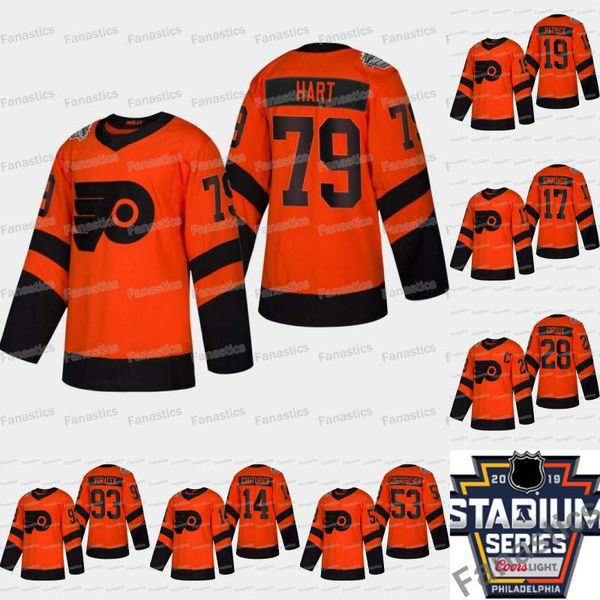 

Philadelphia Flyers Claude Giroux Sean Couturier Carter Hart Jakub Voracek Wayne Simmonds Shayne Gostisbehere Travis Konecny Hockey Jersey