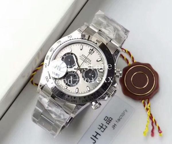 

Мужские автоматические часы Часы с хронографом Cal.4130 Механизм Panda Dial Full Steel 116509 Муж