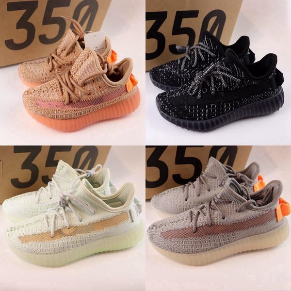 

True Form Infant 350 v2 Hyper space Детские кроссовки Clay Kanye West Модные кроссовки для малышей большой маленький мальчик девочка Дети кроссовки для малышей