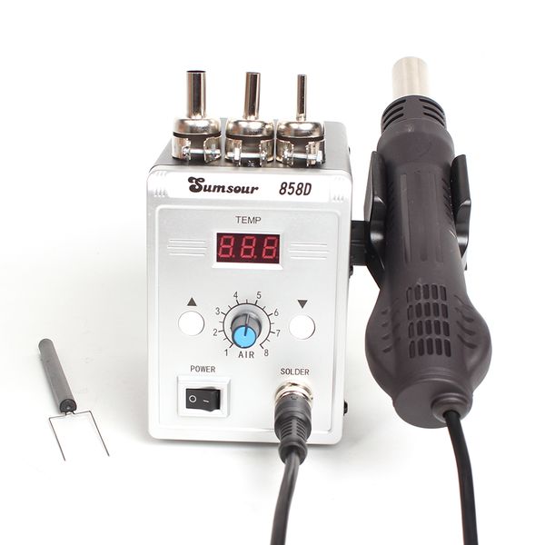 

soldering heat gun 858d 700w digital display bga rework solder station air blower gun