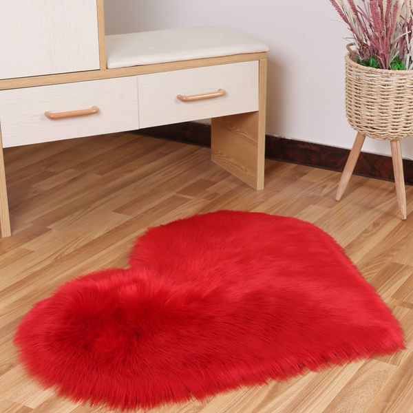 

австралия плюшевых heart-shaped ковер белой имитации шерсть гостиной диван украшение подушка теплая влагостойкая прямая генерация f