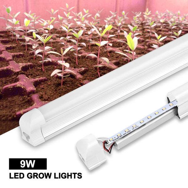 

60cm grow light tube full spectrum frosted 2 packs growth lamp bar for indoor plant growing flowering hydroponics greenhouse grow tent
