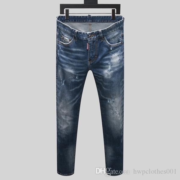 

mens конѬђкоѬа гоѬа пѬодажи мђжкого пѬоблемное ripped ђзкие джин мода мђжко, Blue