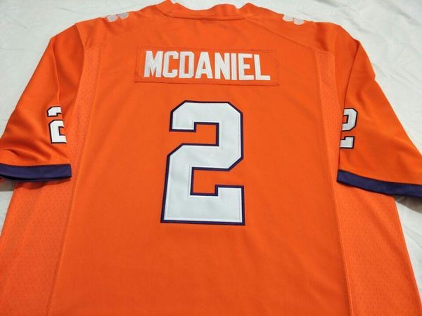 

women clemson tigers deandre mcdaniel vic beasley jr ricky sapp rea embroidery college jersey size s-4xl or custom any name or number jersey, Black;red