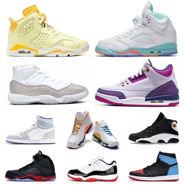 

women basketball shoes jumpman 11s bred 2019 concord light aqua 5s playground 13s banned 1s bloodline barely grape 3s womens sports sneakers, White;red