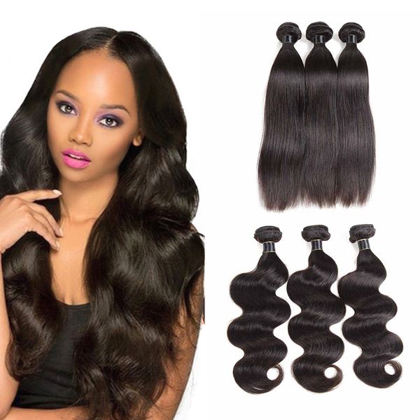 

100% индийкий бѬазилкий remy еловееки воло ке straight natural black body deep water wave 10-26 д