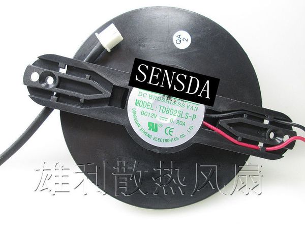 

original 2 line mute cooling fan. td8025ls-p 0.20a pitch 90mm 75mm fan blades