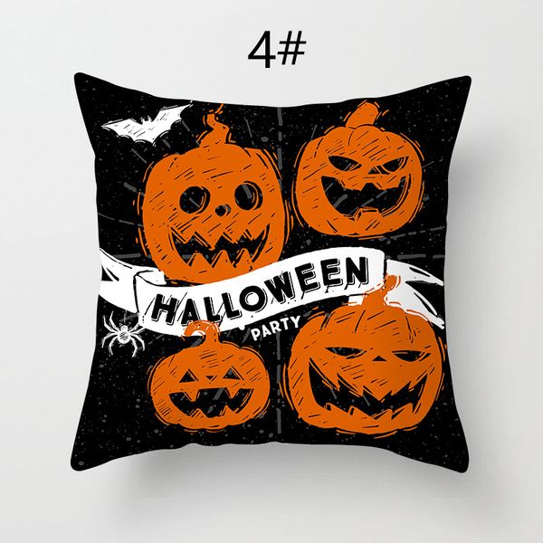 

45*45cm pumpkin pillowcases square cartoon pillow cover halloween theme home decoration for party yellow