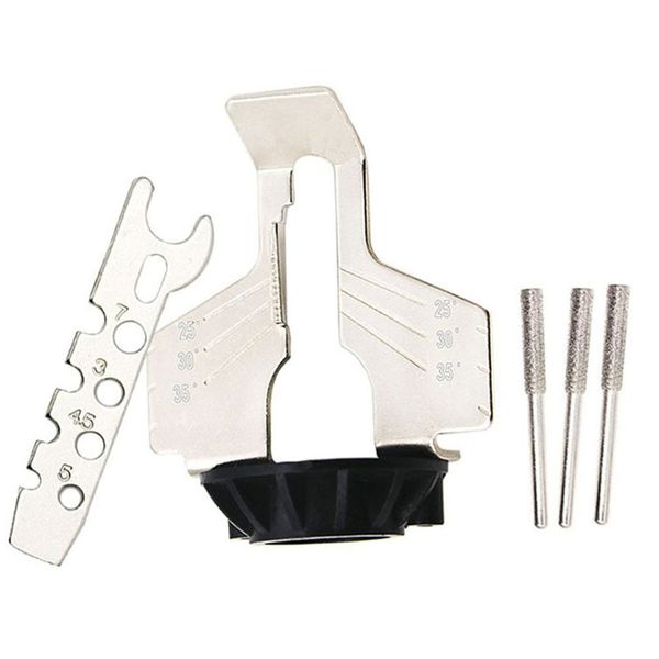 

saw sharpening serrated tool set rotary power drill hand sharpener adapter polishing tools and ruler grinding tool
