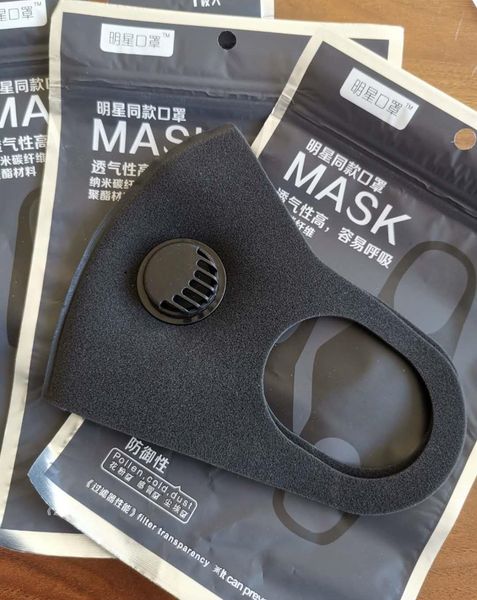 

pm2. 5 губка пылезащитное загрязнение половина лица рот маска с дыханием широкие ремни моющиеся многоразовые муфельные респиратор