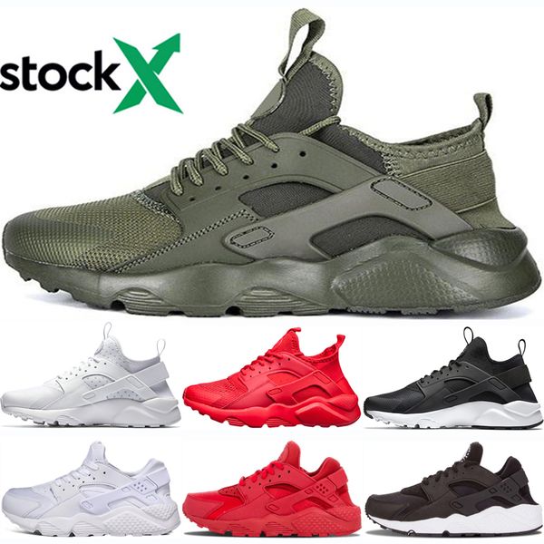 

новый huarache 4.0 зеленый кроссовки для мужчин женщин 1.0 huaraches тройной белый черный красный дышащий huaraches спортивные кроссовки тре