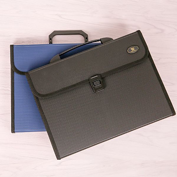 

12-layer expanding wallet a4 paper holder bag file folder stationery business handbag document storage organizer office supplies