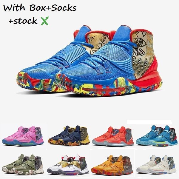 

stock x irving kyrie five 6 mens basketball shoes magic for kyries triple black white grey pink 6s irving designer sneakers