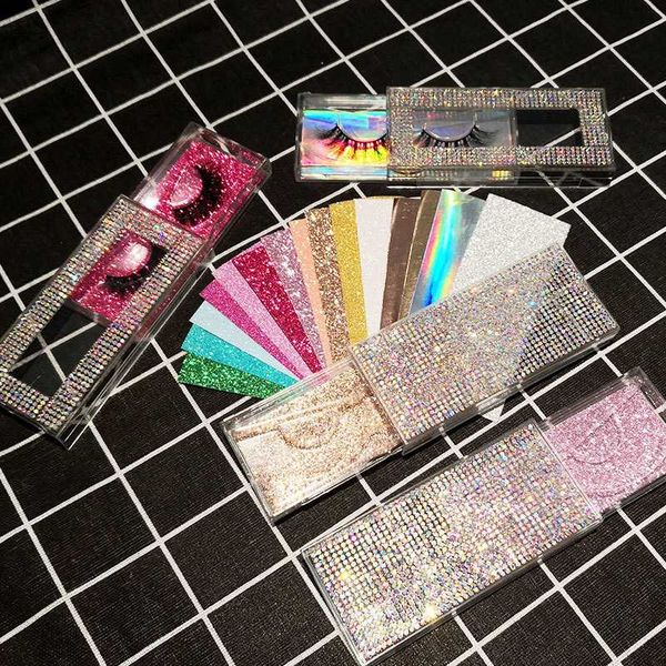 

false eyelashes 3d packaging empty lash case glitter eyelash box without