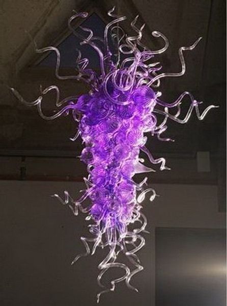 

european type dale chihuly style blown glass chandelier 110v-240v customized color murano glass pendant light fixtures