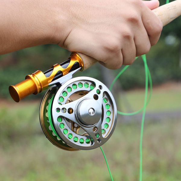 

sougayilang fly fishing rod and fly reel sets 2.7m carbon fiber fly rod full metal 5/6 7/8 fishing reel combo fish tackle pesca