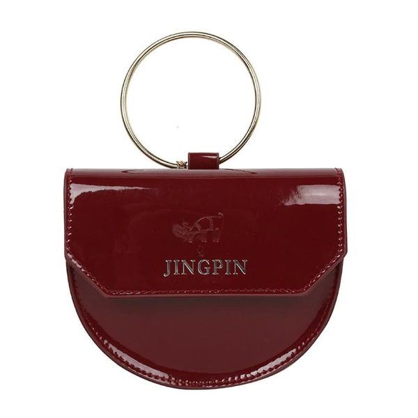 

retro women's handbag 2020 solid color large capacity leather tote bag messenger bag metal bracelet bolsa feminina