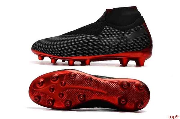 

new mens phantom vision elite df fg soccer cleats for men soccer shoes mens socks laceless phantom vsn ag ankle football boots size 39-45