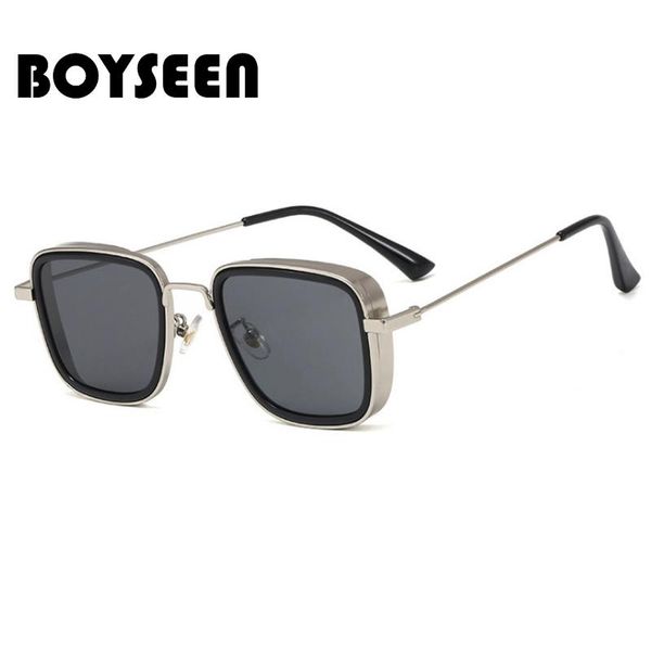 

2020 retro steampunk sunglasses men brand designer steam punk plastic metal new sun glasses men women uv400 gafas de sol iwgbo
