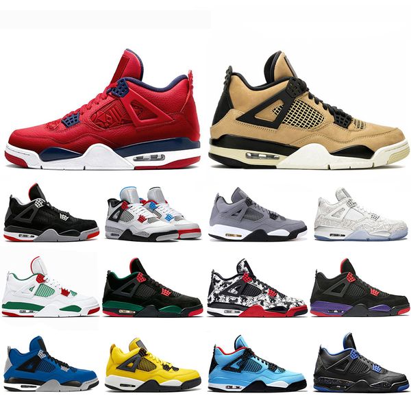 

new arrival what the 4 cool grey splatter basketball shoes 4s bred white pizzeria singles day travis raptors mens trainers sports sneakers