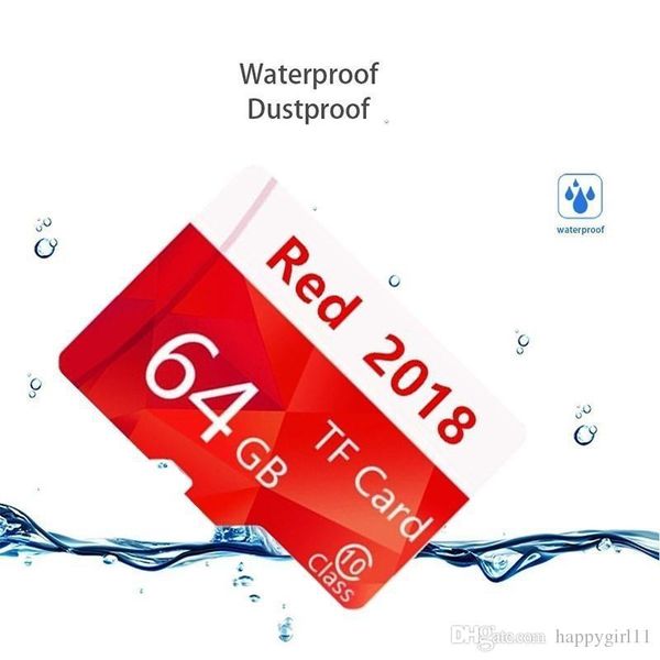 

wholesales red 2018 high speed waterproof memory card c10 32gb -128gb micro sd card premier pro sdhc uhs-i class 10 tf card u381
