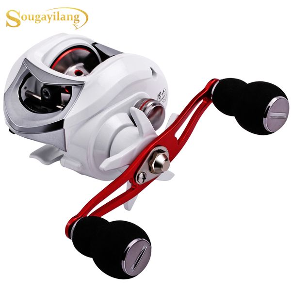 

sougayilang 18+1bb fishing reel high speed 6.3:1 gear ratio right/left handed carp fishing wheels drag power 10kg