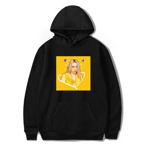

нового черного billie eilish толстовка женщина мужчины мода хлопок hip hop harajuku пуловер billie eilish толстовка толстовка повседневный t, Black