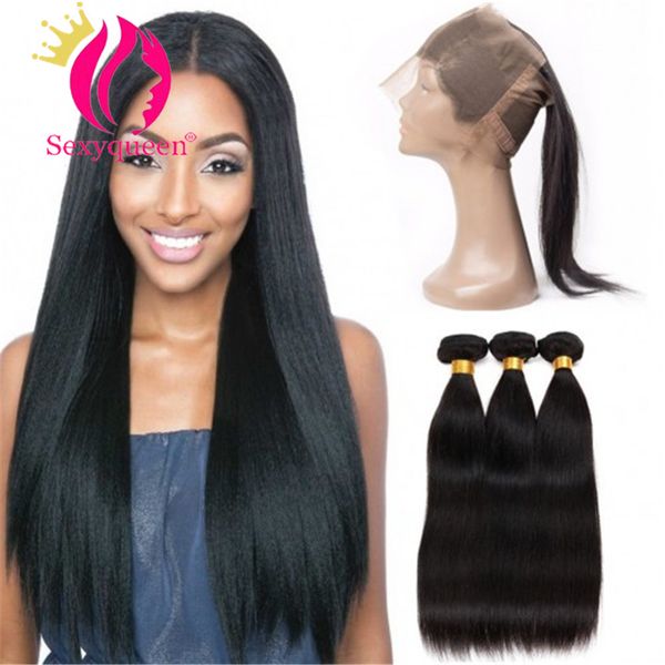 2019 10a Malaysian Hair 360 Closure With Bundles Brazilian Virgin