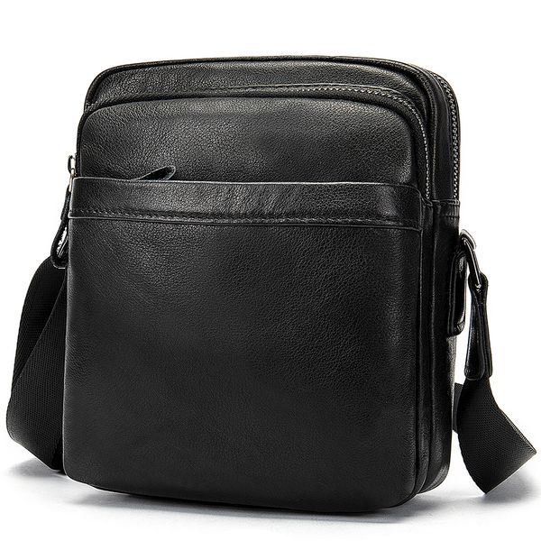 

cow leather men flap solid shoulder bags small crossbody satchel bag for man business messenger package travel handbags